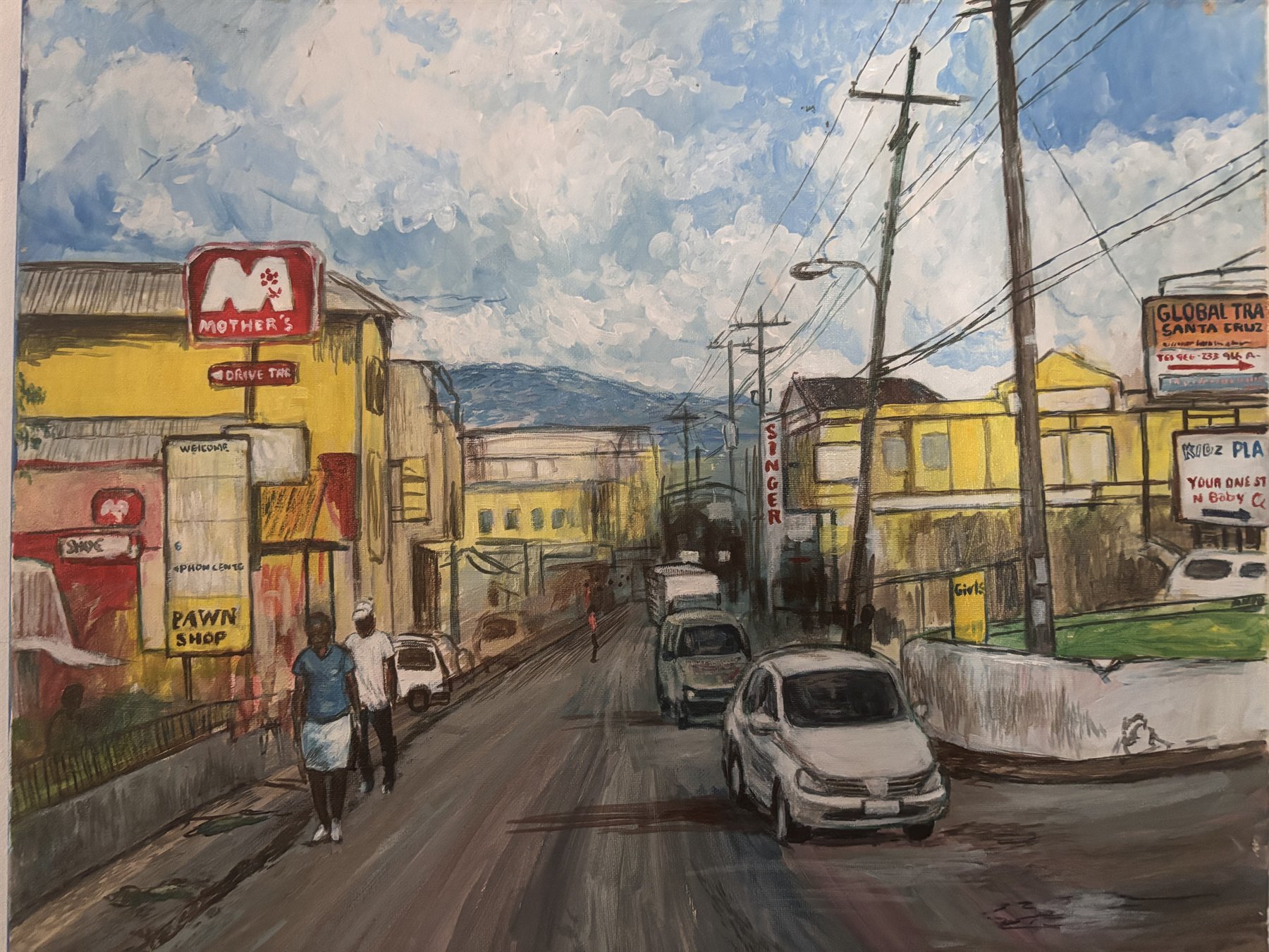 Madiville oil painting by Vaughn Tucker